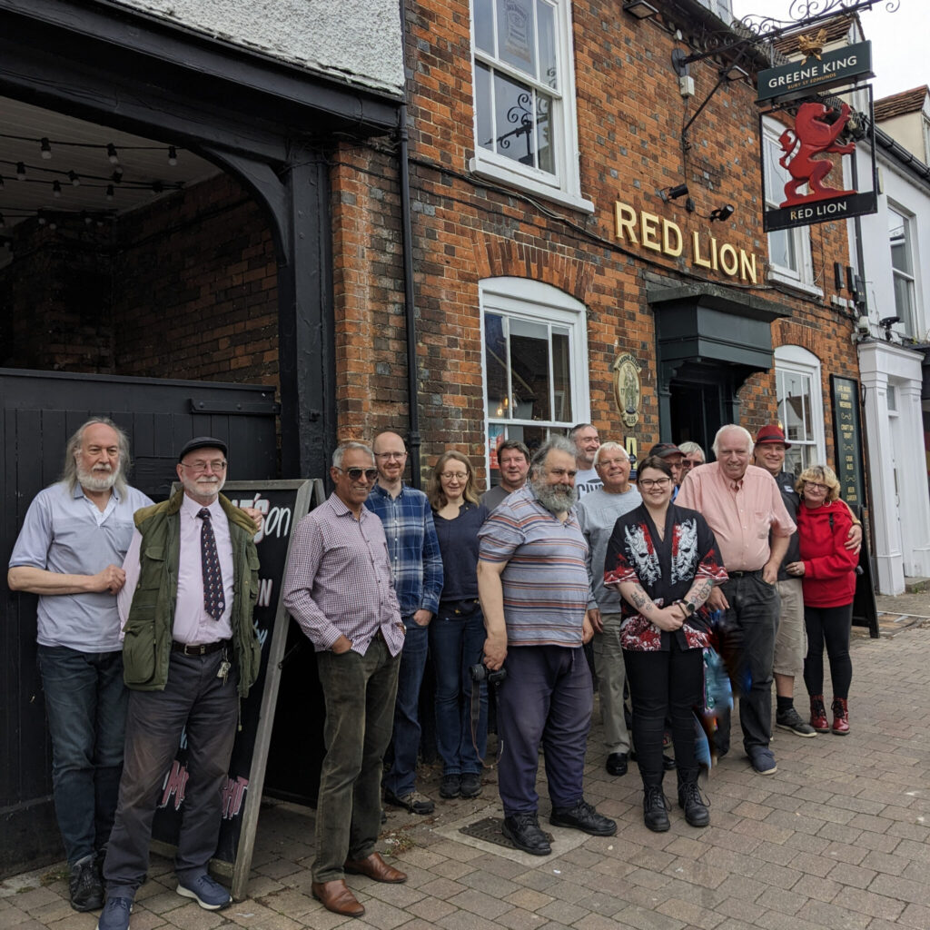 CAMRA members at the Red Lion