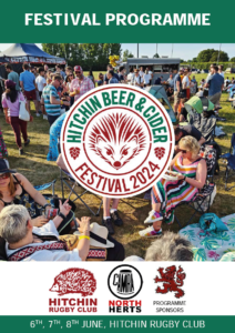 Hitchin beer and cider festival 2024 programme cover
